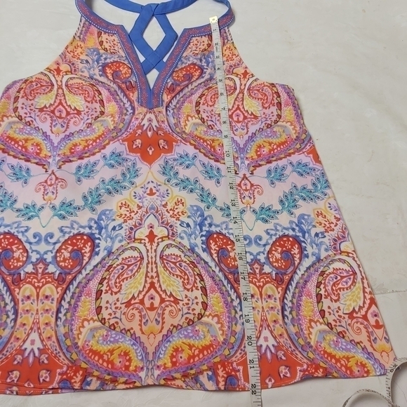 LAUNDRY By Shelli Segal LA Paisley Top - Picture 9 of 9